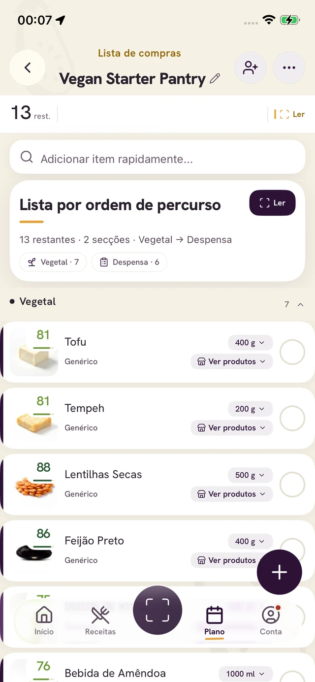 Ecrã da app Forkin: Compra-o
